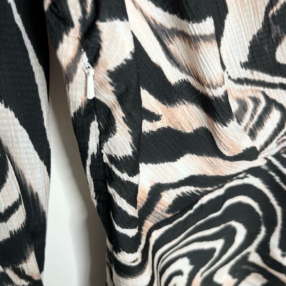 Anthropologie Black and White Zebra Print Dress - Picture 11 of 13
